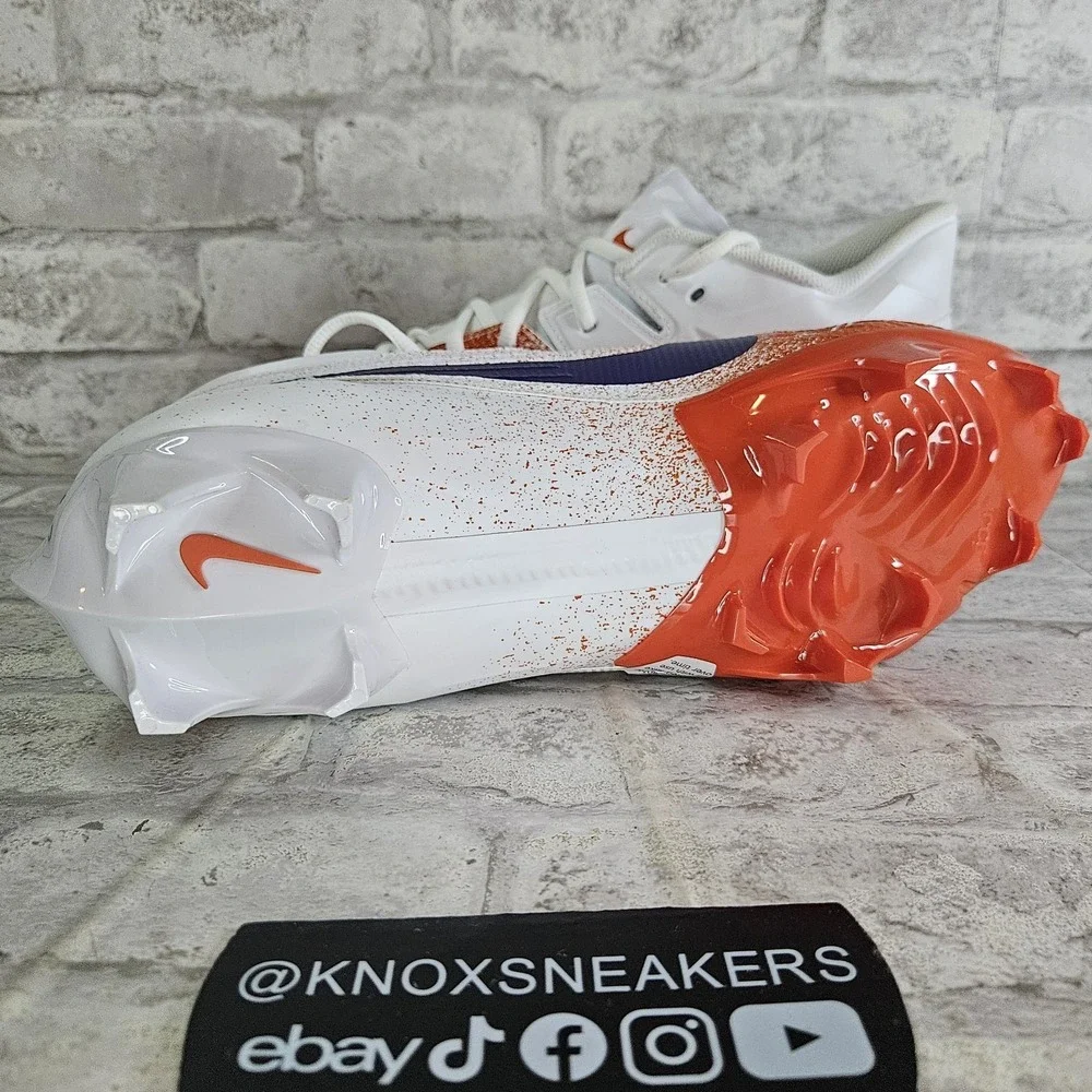 Nike Vapor Edge Elite 360 2 Clemson Tigers Football Cleats FJ5746-108 Size 12